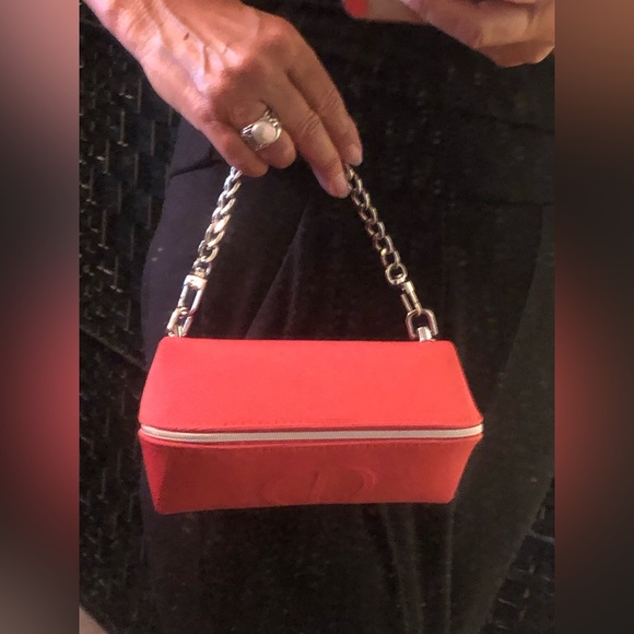 Authentic DIOR Redesigned/Restyled Crossbody-Mini Handbag *coral/red beauty case - Picture 6 of 12
